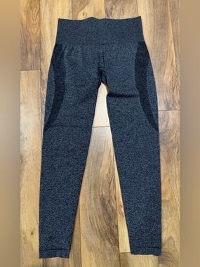 NVGTN Women's Heather Gray Seamless Contour 25" Leggings High Waisted Yoga Gym